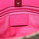 GUCCI GG Supreme Mini Hand Bag PVC Leather Beige 114600 Auth 119443-10