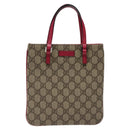 GUCCI GG Supreme Mini Hand Bag PVC Leather Beige 114600 Auth 119443-13