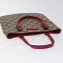 GUCCI GG Supreme Mini Hand Bag PVC Leather Beige 114600 Auth 119443-6