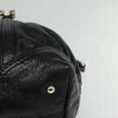 GUCCI Tote Bag Leather Black Gold 189892 Auth 119445-11