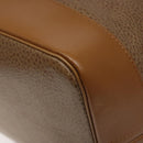 Christian Dior Shoulder Bag Leather Brown Gold Auth 119452-9