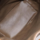 Christian Dior Shoulder Bag Leather Brown Gold Auth 119452-11