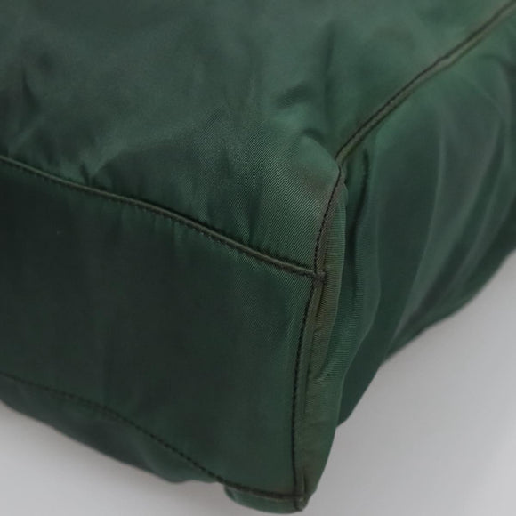 PRADA Hand Bag Nylon Khaki Auth 119457