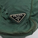 PRADA Hand Bag Nylon Khaki Auth 119457-14