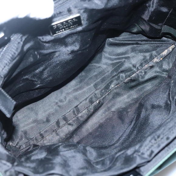 PRADA Hand Bag Nylon Khaki Auth 119457