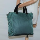 PRADA Hand Bag Nylon Khaki Auth 119457-26