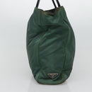 PRADA Hand Bag Nylon Khaki Auth 119457-4