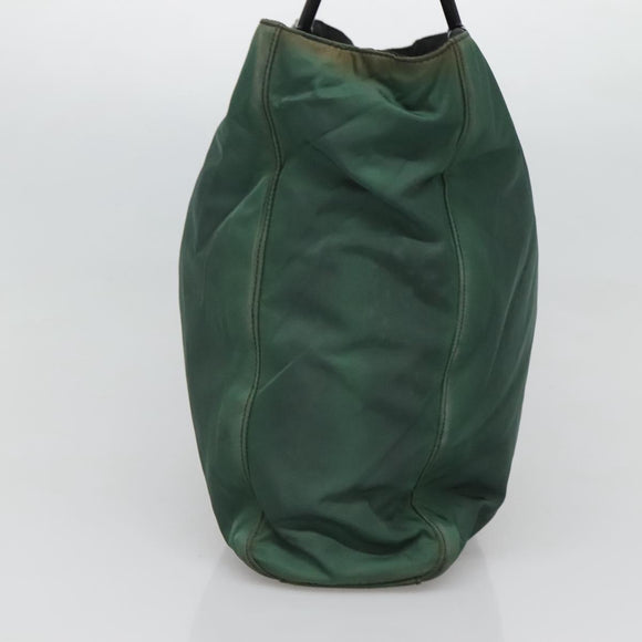 PRADA Hand Bag Nylon Khaki Auth 119457