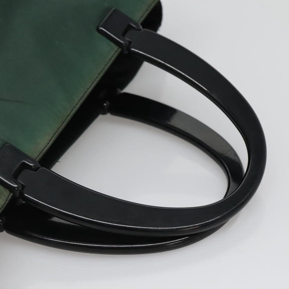PRADA Hand Bag Nylon Khaki Auth 119457