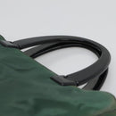 PRADA Hand Bag Nylon Khaki Auth 119457-8