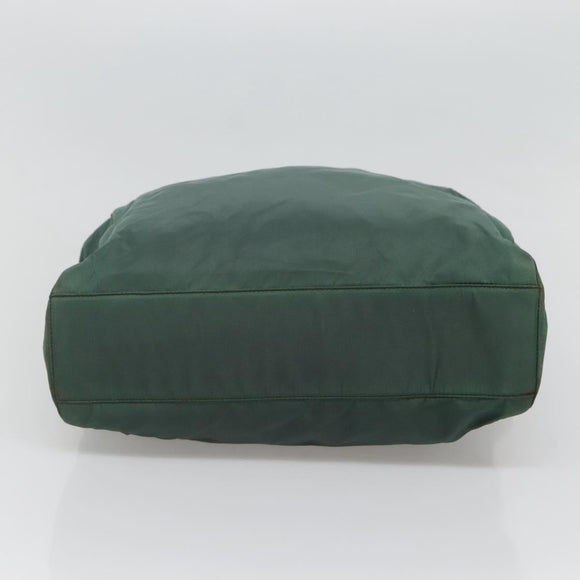 PRADA Hand Bag Nylon Khaki Auth 119457