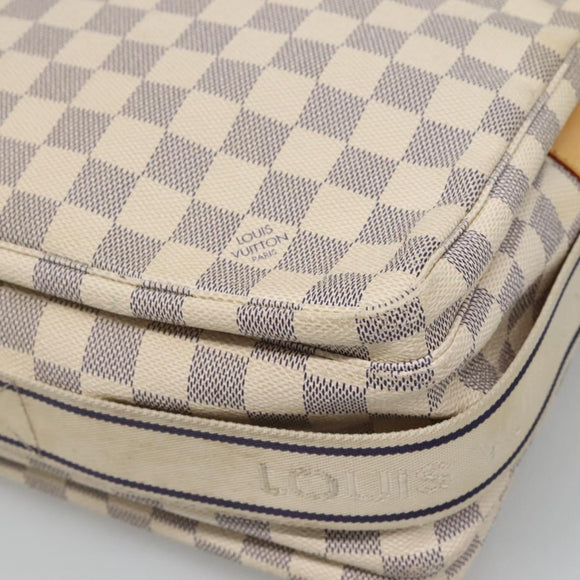 LOUIS VUITTON Damier Azur Naviglio Shoulder Bag N51189 LV Auth 119481