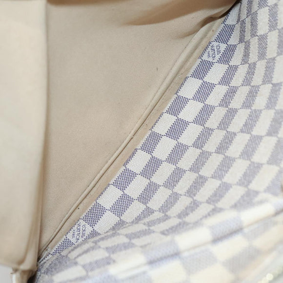 LOUIS VUITTON Damier Azur Naviglio Shoulder Bag N51189 LV Auth 119481