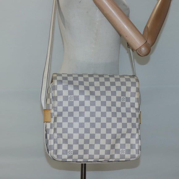 LOUIS VUITTON Damier Azur Naviglio Shoulder Bag N51189 LV Auth 119481