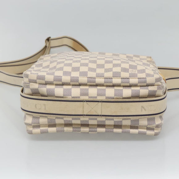 LOUIS VUITTON Damier Azur Naviglio Shoulder Bag N51189 LV Auth 119481
