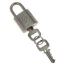 LOUIS VUITTON Padlock metal Silver LV Auth 119484-1