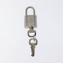 LOUIS VUITTON Padlock metal Silver LV Auth 119484-3