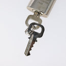 LOUIS VUITTON Padlock metal Silver LV Auth 119484-7
