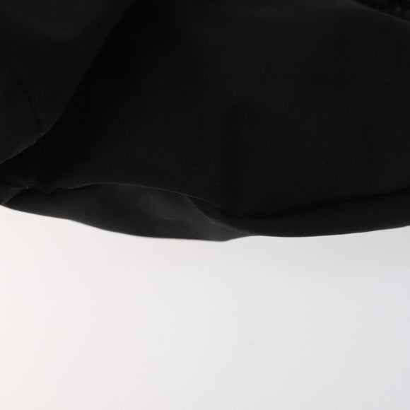 PRADA Sports Waist Bag Nylon Black Silver Auth 119506