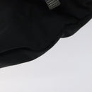 PRADA Sports Waist Bag Nylon Black Silver Auth 119506-15