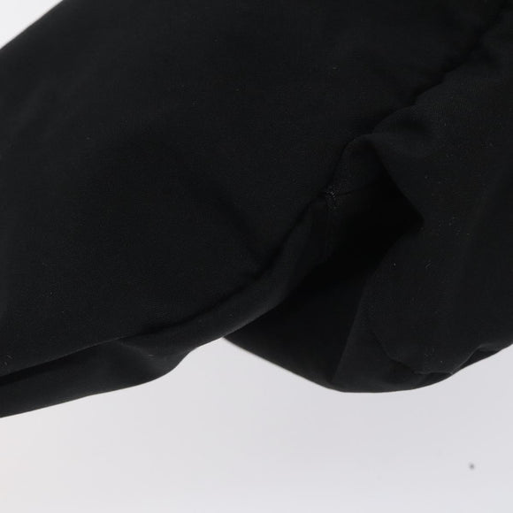 PRADA Sports Waist Bag Nylon Black Silver Auth 119506