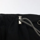 PRADA Sports Waist Bag Nylon Black Silver Auth 119506-9