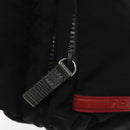 PRADA Sports Waist Bag Nylon Black Silver Auth 119506-19