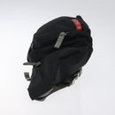 PRADA Sports Waist Bag Nylon Black Silver Auth 119506-4