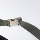 PRADA Sports Waist Bag Nylon Black Silver Auth 119506-8