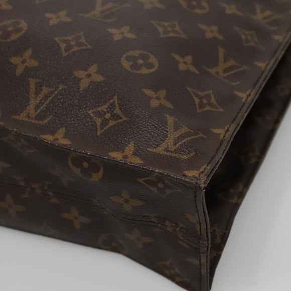 LOUIS VUITTON Monogram Sac Plat Hand Bag M51140 LV Auth 119510