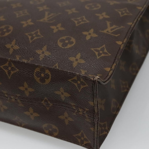 LOUIS VUITTON Monogram Sac Plat Hand Bag M51140 LV Auth 119510