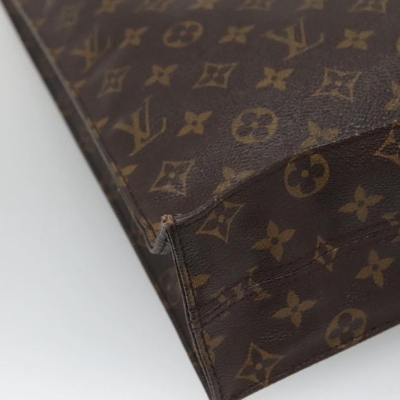 LOUIS VUITTON Monogram Sac Plat Hand Bag M51140 LV Auth 119510