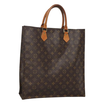 LOUIS VUITTON Monogram Sac Plat Hand Bag M51140 LV Auth 119510