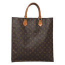LOUIS VUITTON Monogram Sac Plat Hand Bag M51140 LV Auth 119510-13