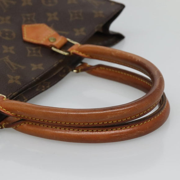 LOUIS VUITTON Monogram Sac Plat Hand Bag M51140 LV Auth 119510