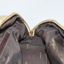 LOEWE Anagram Amazona 28 Hand Bag Leather Gold Auth 119534-20