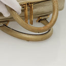 LOEWE Anagram Amazona 28 Hand Bag Leather Gold Auth 119534-7