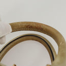 LOEWE Anagram Amazona 28 Hand Bag Leather Gold Auth 119534-8