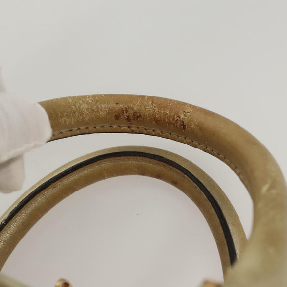 LOEWE Anagram Amazona 28 Hand Bag Leather Gold Auth 119534