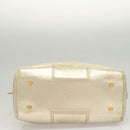 LOEWE Anagram Amazona 28 Hand Bag Leather Gold Auth 119534-5