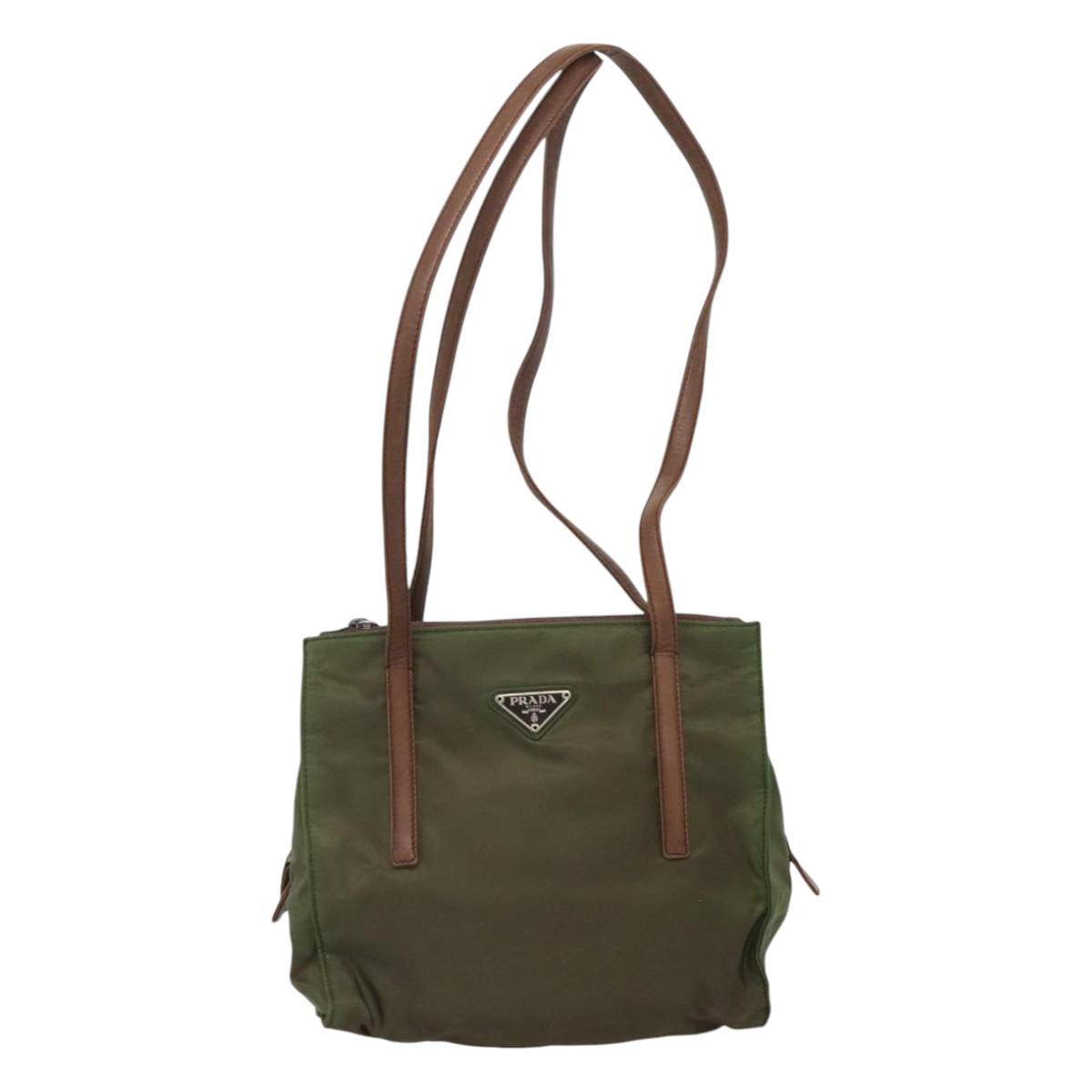 バッグ Prada shoulder bag vintage y2k khaki Vintage Prada Khaki Nylon Tessuto Shoulder Bag | eBay