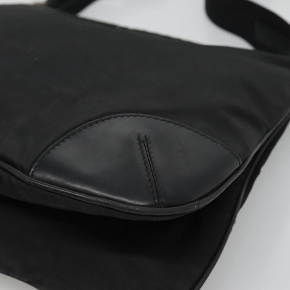 PRADA Shoulder Bag Nylon Black Auth 119572