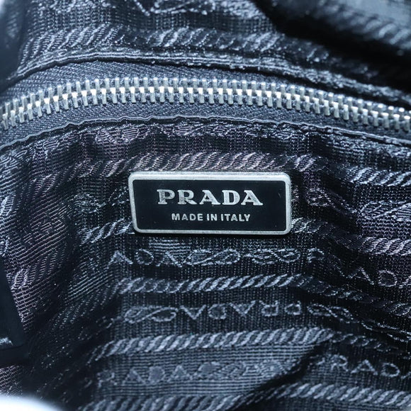 PRADA Shoulder Bag Nylon Black Auth 119572