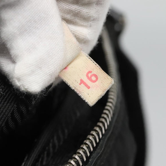 PRADA Shoulder Bag Nylon Black Auth 119572
