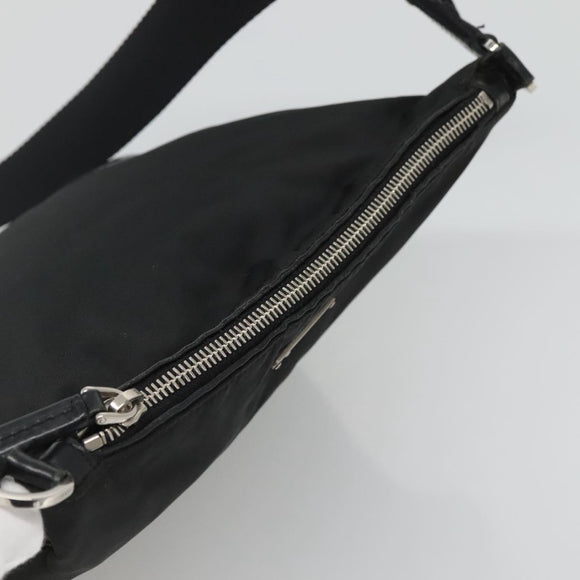 PRADA Shoulder Bag Nylon Black Auth 119572