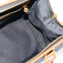 FENDI Pecan Canvas Hand Bag Brown Gold Auth 119578-18