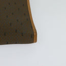 SAINT LAURENT Shoulder Bag PVC Leather Brown Gold Auth 119580-15