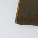 SAINT LAURENT Shoulder Bag PVC Leather Brown Gold Auth 119580-16