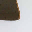 SAINT LAURENT Shoulder Bag PVC Leather Brown Gold Auth 119580-17