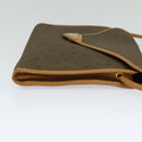 SAINT LAURENT Shoulder Bag PVC Leather Brown Gold Auth 119580-4